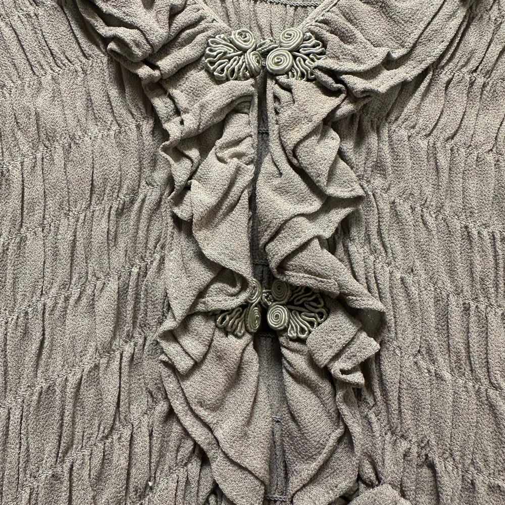 Reformation Sage Green Button-Up Blouse - Picture 4 of 8